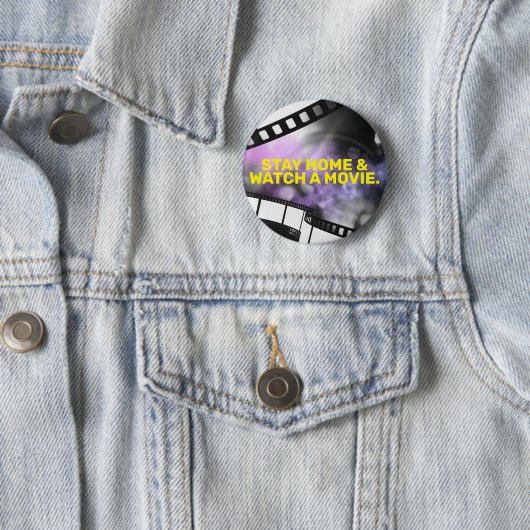 BLEIBE ZUHAUSE & SEHEN SIE EIN FILM. BUTTON (Beispiel)