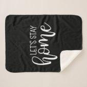 Bleibe Zuhause Sherpadecke (Vorderseite (Horizontal))