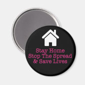 Bleibe Zuhause stoppt die Verbreitung und Rette Le Magnet (Vorderseite/Rückseite)