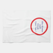 Bleibe Zuhause und trinke deinen Tee Geschirrtuch (Horizontal)