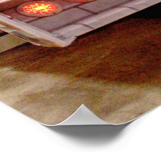 Bleibe zurück 500 Meter! Poster (Ecke)