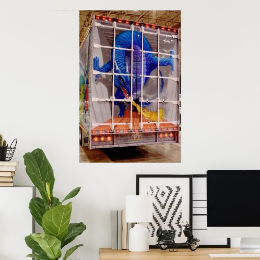 Bleibe zurück 500 Meter! Poster (Heimbüro)