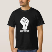 Bleiben mit Faust - in weiß T-Shirt (Vorderseite)