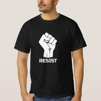 Bleiben mit Faust - in weiß T-Shirt