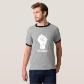Bleiben mit Faust - in weiß T-Shirt (Vorne ganz)