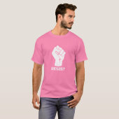 Bleiben mit Faust - in weiß T-Shirt (Vorne ganz)