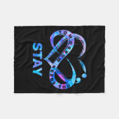 Bleiben Morgen Braucht Dich Semikolon Suizidpräven Fleecedecke (Vorderseite (Horizontal))