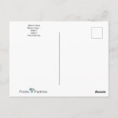 bleiben | Psalmen Christliche Blume Postkarte (Rückseite)