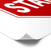 BLEIBEN! Schild (Ecke)