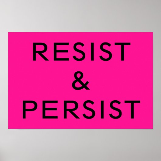 Bleiben Sie am heißen Rosa Poster (Vorne)