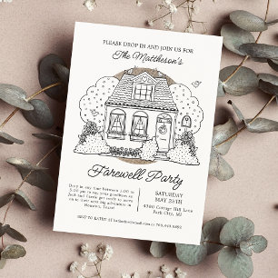 Bleiben Sie am Party von Abschied Einladung