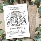 Bleiben Sie am Party von Abschied Einladung