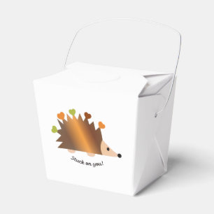 Bleiben Sie auf Igel und Herz Geschenkschachtel