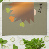 Bleiben Sie auf Igel und Herz Geschirrtuch (Gefaltet)