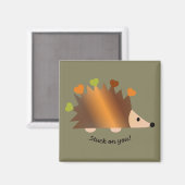 Bleiben Sie auf Igel und Herz Magnet (Vorderseite/Rückseite)