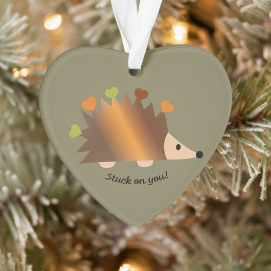 Bleiben Sie auf Igel und Herz Ornament (Baum)