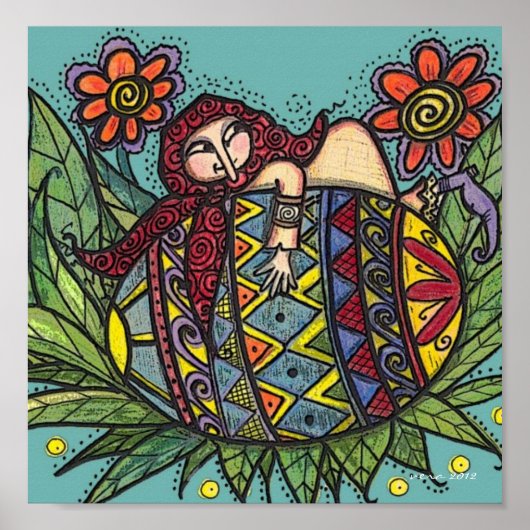 Bleiben Sie auf Ihre Pysanka Ukrainische Volkskuns Poster (Vorne)