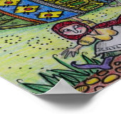 Bleiben Sie auf Ihre Pysanka Ukrainische Volkskuns Poster (Ecke)