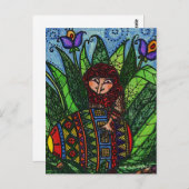 Bleiben Sie auf Ihre Pysanka Ukrainische Volkskuns Postkarte (Vorne/Hinten)