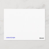 Bleiben Sie auf Ihre Pysanka Ukrainische Volkskuns Postkarte (Rückseite)