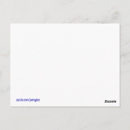 Bleiben Sie auf Ihre Pysanka Ukrainische Volkskuns Postkarte (Rückseite)