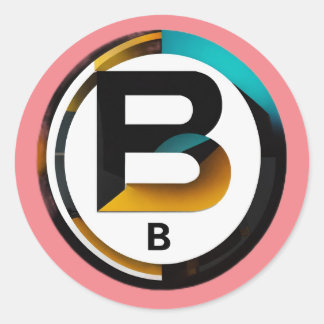 Bleiben Sie auf Ihren Aufklebern Runder Aufkleber