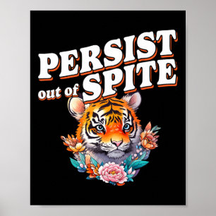 Bleiben Sie aus dem zarten Tiger-Funny-Design Poster