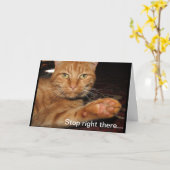 Bleiben Sie dort. Karte (Gelbe Blume)