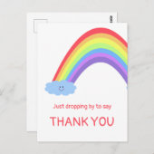 Bleiben Sie dran, um DANK IHNEN zu sagen. Ihre Wor Postkarte (Vorne/Hinten)