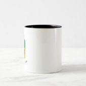 Bleiben Sie dran Zweifarbige Tasse (Mittel)