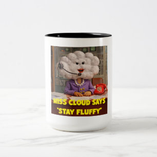 Bleiben Sie flauschig mit Miss Cloud Zweifarbige Tasse