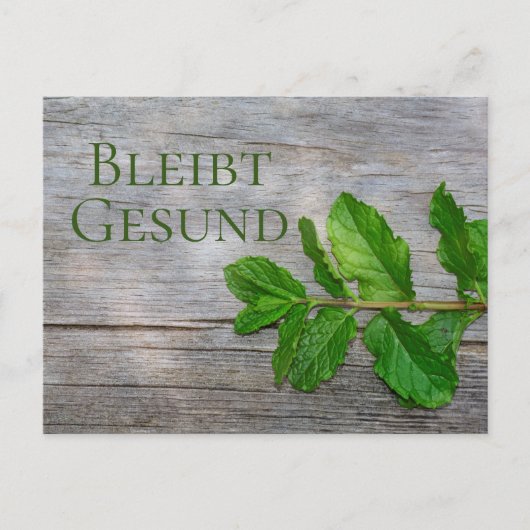 Bleiben Sie gesund - Postkarte (Vorderseite)