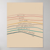 Bleiben Sie hoffnungsvoll - inspirierendes Zitat Poster (Vorne)