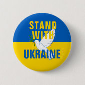 Bleiben Sie mit der Taste Ukraine Button (Vorderseite)