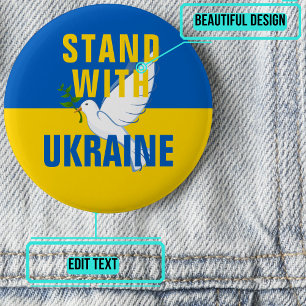 Bleiben Sie mit der Taste Ukraine Button