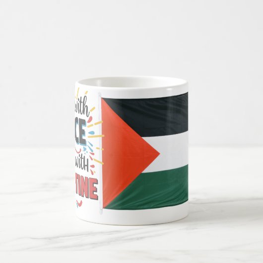 Bleiben Sie mit Palästina Kaffeetasse (Mittel)