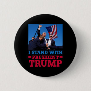 Bleiben Sie mit Präsident Trump, nachdem er schock Button
