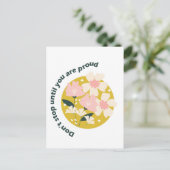 Bleiben Sie nicht stehen, bis Sie stolz auf Ihr Mo Postkarte (Stehend Vorderseite)