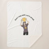 Bleiben Sie nicht stehen, bis Sie stolz sind Sherpadecke (Vorderseite)