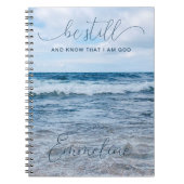 Bleiben Sie noch Inspirierend Blue Spiral Foto Not Notizblock (Vorderseite)