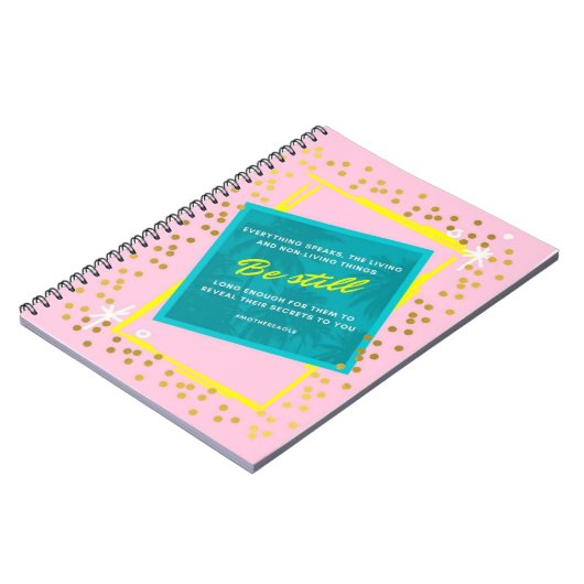 Bleiben Sie noch Spiralnotebook Notizblock (Linke Seite)