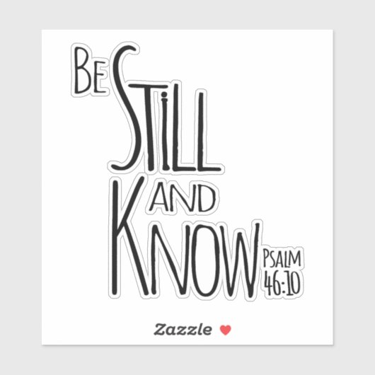 Bleiben Sie noch Vintatatage Christlich Inspiratio Aufkleber (Blatt)