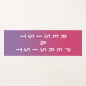 Bleiben Sie rosa bis lila gestuft Yogamatte (Vorderseite (Horizontal))