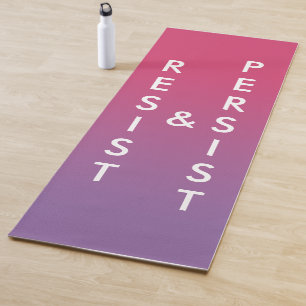Bleiben Sie rosa bis lila gestuft Yogamatte