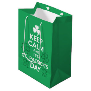 Bleiben Sie ruhig, es ist St. Patricks Day Irisch Mittlere Geschenktüte