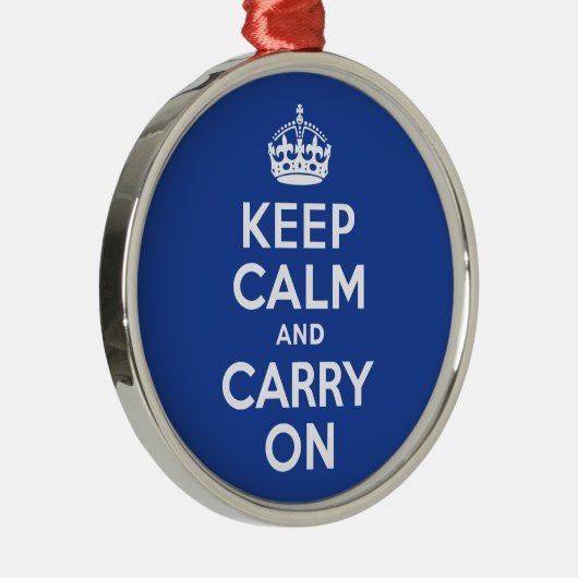 Bleiben Sie ruhig und tragen Sie weiter Ornament Aus Metall (Rechts)