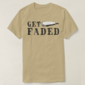 Bleiben Sie verblasste Barber Graphic Funny Hair T T-Shirt (Design vorne)