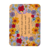 Bleiben Sie wie ein fragiles Motivierend Zitat Magnet (Vertikal)