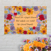 Bleiben Sie wie ein fragiles Motivierend Zitat Poster