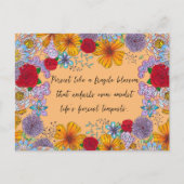 Bleiben Sie wie ein fragiles Motivierend Zitat Postkarte (Vorderseite)